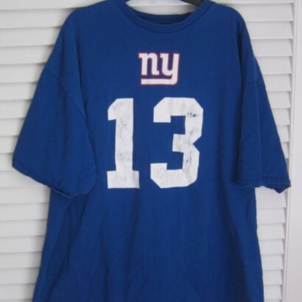 NFL Team Apparel New York Giants Football Beckham Jr 13 T Shirt sz XXL